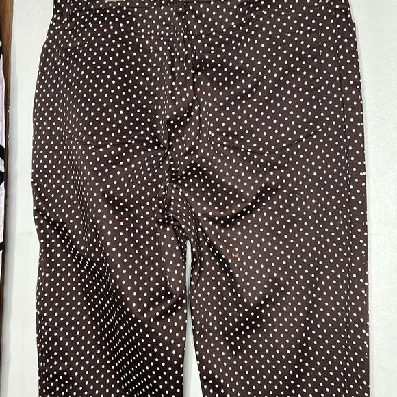 Chaps polkadot, flat front chinos size 12 - Picture 8 of 9